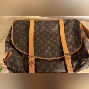 Louis Vuitton Brown Monogram Canvas Men's Travel Bag